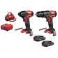 Kit combinato trapano a percussione a batteria e avvitatore ad impulsi a batteria